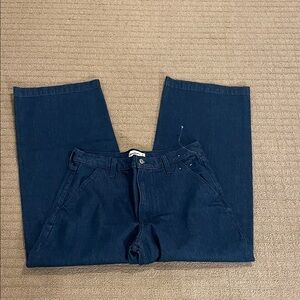 Abercrombie & Fitch Mid Rise Dark Blue Relaxed Jeans